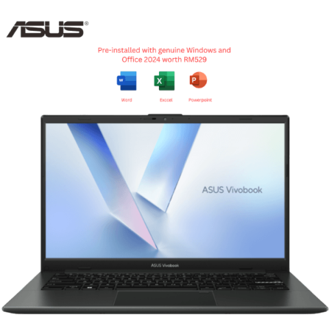 ASUS Vivobook Go 14 [E1404F-AEB130WS/E1404F-AEB132WS] 14" FHD (R3-30, 8GB D5, 512GB SSD, H&S, WIN11) - Zapcart Technology Qatar