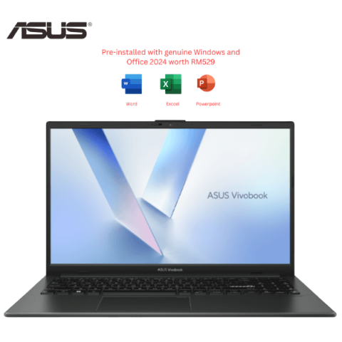 ASUS Vivobook Go 15 [E1504F-ABQ030WS/E1504F-ABQ031WS/E1504F-ABQ032WS] 15.6” FHD (R3-30, 8GB D5, 512GB SSD, ATI, H&S, W11) - Zapcart Technology Qatar