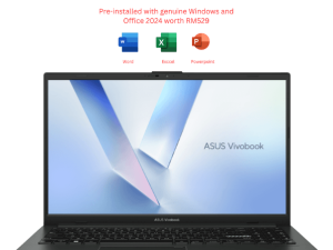 Asus VivoBook Go 15 [E1504F-ABQ050WS/E1504F-ABQ051WS/E1504F-ABQ052WS] 15.6" FHD Laptop (AMD Ryzen 5 40, 16GB, 512GB SSD, ATI, W11, H&S 2024+M365) - Zapcart Technology Qatar