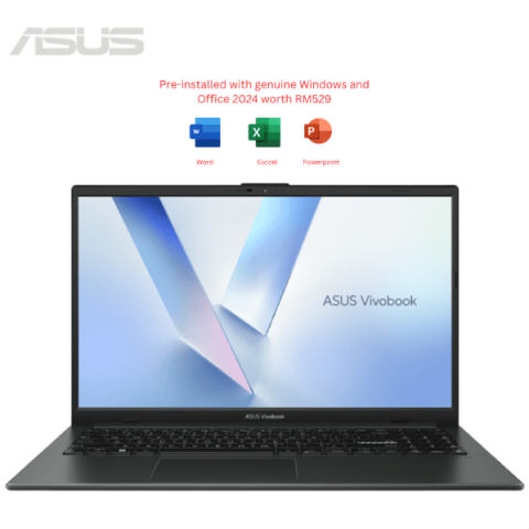 Asus VivoBook Go 15 [E1504F-ABQ770WS/E1504F-ABQ771WS/E1504F-ABQ772WS] 15.6'' FHD Laptop (R3-7320U, 8GB, 512GB SSD, ATI, W11, HS+M365) - Zapcart Technology Qatar