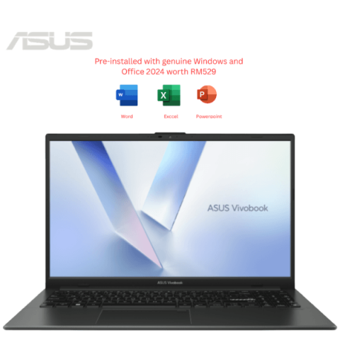 Asus VivoBook Go 15 [E1504G-ABQ1137WS/E1504G-ABQ1138WS] 15.6'' FHD Laptop (i3 N05, 8GB, 512GB SSD, Intel, W11, HS+M365) - Zapcart Technology Qatar