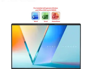 Asus Vivobook S14 S5406S-ALSF322WSP 14" WUXGA OLED Cool Silver (CU5 226V, 16GB LPDDR5X, 512GB SSD, H&S, W11) - Zapcart Technology Qatar