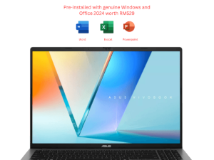 Asus Vivobook S16 [M3607G-ASH645WS/M3607G-ASH646WS] 16" FHD OLED (AI 7 445, 16GB D5, 512GB SSD, ATI, H&S, W11) - Zapcart Technology Qatar