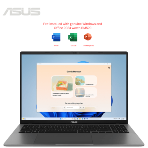 ASUS Vivobook S16 - S3607V-ARP168WS 16" Laptop Matte Gray (Core i5-13420H/16GB/1TB SSD/W11/H&S 24+365 Basic) - Zapcart Technology Qatar
