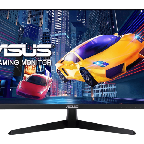 ASUS VY249HGR Eye Care Gaming Monitor – 23.8 inch FHD (1920 x 1080), IPS, 120Hz(OC), SmoothMotion, 1ms (MPRT), Adaptive Sync, Eye Care Plus technology, Blue Light Filter, Flicker Free, antibacterial treatment - Zapcart Technology Qatar