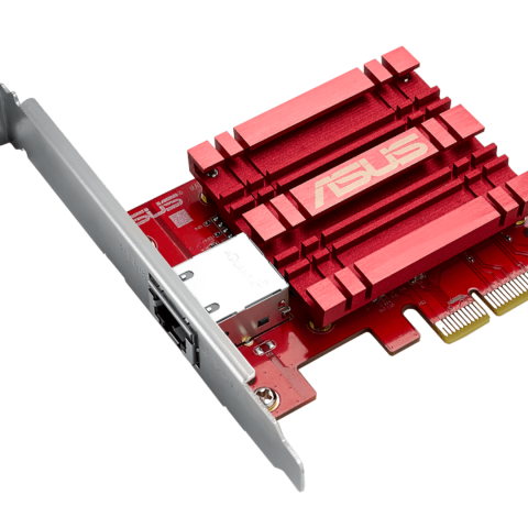 Asus XG-C100C 10GBase-T PCIe Network Adapter with backward compatibility of 5/2.5/1G and 100Mbps ; RJ45 port and built-in QoS - Zapcart Technology Qatar