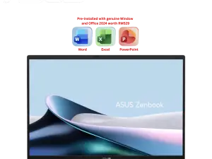 Asus Zenbook 14 OLED UM3406G-AQD430WS 14" WUXGA OLED Jade Black (AI 5 430, 16GB LPDDR5X, 512GB SSD, AMD Radeon, H&S, W11) - Zapcart Technology Qatar