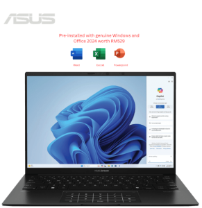 Asus ZenBook 14 OLED UM3406K-AQD112WS 14'' WUXGA Laptop Jade Black ( Ryzen AI 7, 16GB, 512GB SSD, ATI, W11, HS+M365 ) - Zapcart Technology Qatar