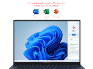 ASUS Zenbook 14 [UX3405C-AQL246WS/UX3405C-AQL248WS] 14" WUXGA OLED Touch (CU5 225H, 16GB D5, 512GB SSD, H&S, W11) - Zapcart Technology Qatar