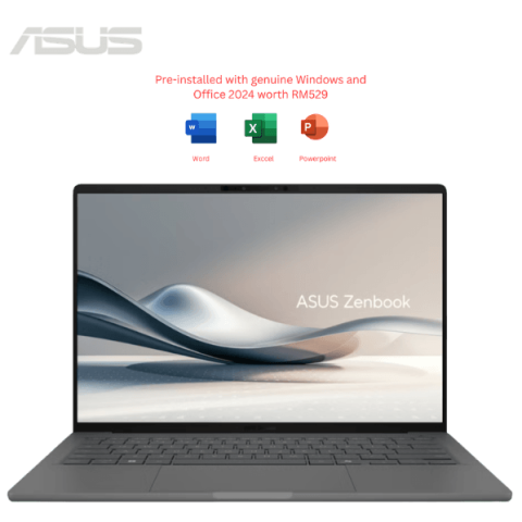 ASUS Zenbook A14 [UX3407N-AQD991WS/UX3407N-AQD992WS] 14" FHD+ OLED (X2E-88-100, 16GB D5, 512GB SSD, H&S, W11) - Zapcart Technology Qatar
