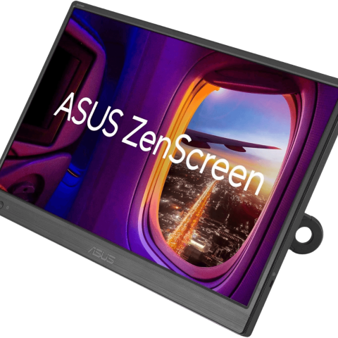 ASUS ZenScreen MB169CK Portable USB Monitor- 16 inch (15.6 inch viewable), Full HD, IPS, dual USB Type-C, Flicker Free, Blue Light Filter, Anti-glare surface, 360° kickstand - Zapcart Technology Qatar
