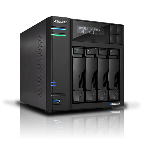 ASUSTOR LOCKERSTOR 4 Gen2 AS6704T (4BAY/2.0GHZ QC/4GB/2x2.5GLAN/1HDMI/4xNVME) - Zapcart Technology Qatar