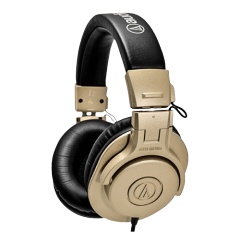 Audio-Technica ATH-M30x CG Special Edition Professional Monitor Headphone Gold (40 mm drivers with rare earth magnets and copper-clad aluminum wire voice coils) - Zapcart Technology Qatar