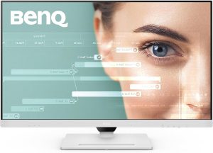 BENQ GW3290QT Productivity Monitor 32" 1440p | IPS| Eye-Care Tech | 99% sRGB | Brightness Intelligence | Noise-Cancelling Mic & Speakers | Ergonomic | USB-C (65W) | USB Hub | DaisyChain,White - Zapcart Technology Qatar