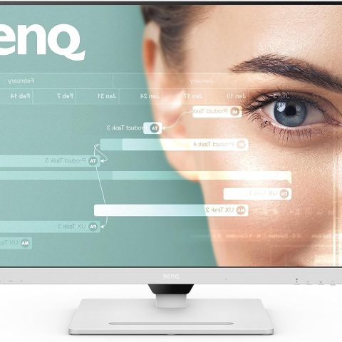BENQ GW3290QT Productivity Monitor 32" 1440p | IPS| Eye-Care Tech | 99% sRGB | Brightness Intelligence | Noise-Cancelling Mic & Speakers | Ergonomic | USB-C (65W) | USB Hub | DaisyChain,White - Zapcart Technology Qatar