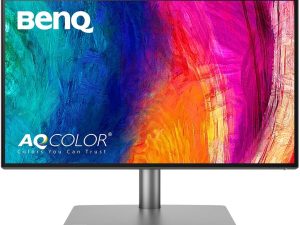 BENQ PD2725U Thunderbolt 3 Monitor for Macbook 27" 4K UHD | 100% Rec.709 & sRGB,95% P3 | IPS | DeltaE≤3 | Pantone | Calibration Report | Ergonomic | USB-C (65W) | Daisy Chain,Black - Zapcart Technology Qatar
