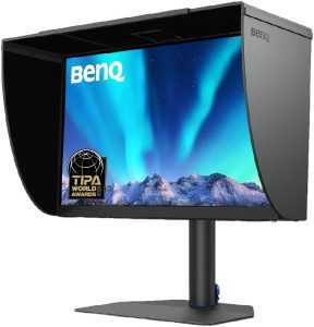 BENQ SW272U 27-Inch 4K 90W USB-C Photographer MacBook/Windows Compatible Monitor, 99% Adobe RGB, 100% sRGB, TUV Anti-Reflection Cert, 1.07 Billion Colors, 16-Bit 3D LUT, Wireless Hotkey Puck - Zapcart Technology Qatar