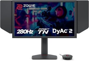 BenQ Zowie XL2546X+ 24.1 Fast TN 280Hz Gaming Monitor (Esports, Motion Clarity DyAc 2, 1080p, XL Setting to Share, S Switch, Shielding Hood, Industrial Grade Bearing Height Adjustment) - Zapcart Technology Qatar