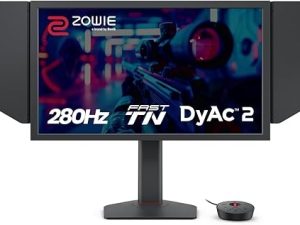 BenQ Zowie XL2546X+ 24.1 Fast TN 280Hz Gaming Monitor (Esports, Motion Clarity DyAc 2, 1080p, XL Setting to Share, S Switch, Shielding Hood, Industrial Grade Bearing Height Adjustment) - Zapcart Technology Qatar