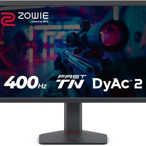 BENQ Zowie XL2566X+ | 24.1 | Fast TN 400Hz Gaming Monitor for Esports | Motion Clarity DyAc2 | 1080p | XL Setting to Share | Shielding Hood | New Industrial Grade Ball Bearing Height Adjustment - Zapcart Technology Qatar