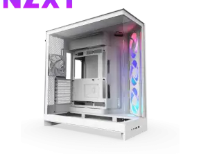 NZXT H9 Flow RGB (2025) ATX Case - White - Zapcart Technology Qatar