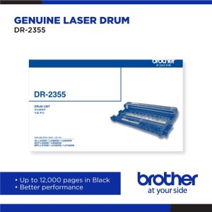 Brother DR-2355 Drum for HL-L2320D/HL-L2360DN/HL-L2365DW/DCP-L2540DW - Zapcart Technology Qatar