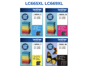 Brother Ink Cartridge LC665XLC/M/Y/LC669XLBK - Cyan/Magenta/Yellow/Black (MFC-J2320, MFC-J2720) - Zapcart Technology Qatar