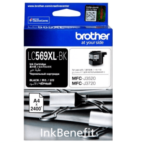 Brother Original Ink Cartridge - LC569XLBK (For MFC-J3520, MFC-3720) - Zapcart Technology Qatar