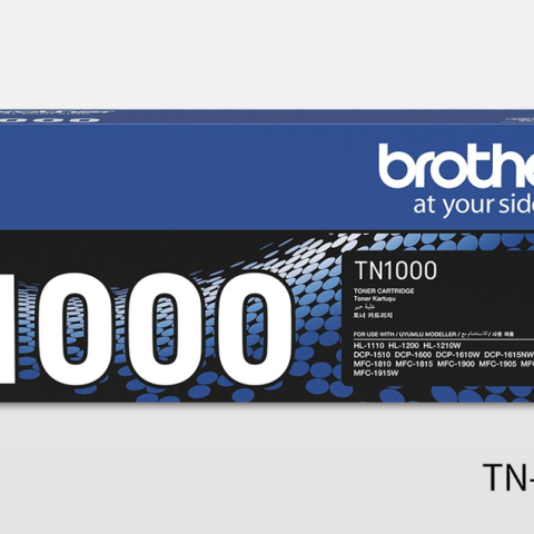 Brother TN-1000 Genuine Monochrome Toner Cartridge Page Yield up to 1000 Pages - Black - Zapcart Technology Qatar