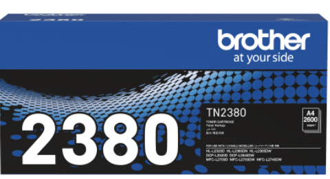 Brother TN-2380 Toner 2600 Pages For HL-L2320D/HL-L2365DW/MFC-L2700D/DCP-L2540/MFC-L2740DW/TN2380 - Zapcart Technology Qatar