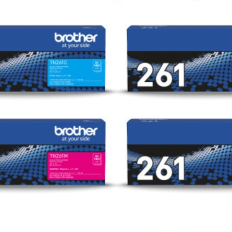 Brother TN-261 Original Colour Toner TN-261BK | TN-261C | TN-261M | TN-261Y for HL-3150CDN / HL-3170CDW / MFC-9140CDN / MFC-9930CDW - Zapcart Technology Qatar