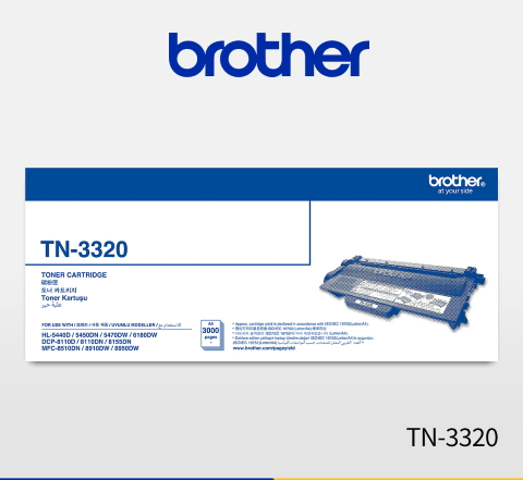 Brother TN-3320 TONER BLACK CARTRIDGE (UP TO 3,000 PAGES, FOR HL-6180DW / MFC-8510DN) - Zapcart Technology Qatar