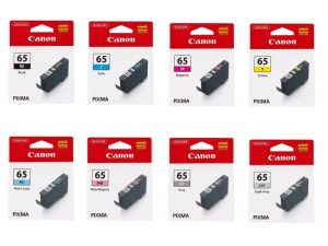 Canon CLI-65 BK CLI-65 C CLI-65 M CLI-65 Y CLI-65 GY CLI-65 PC CLI-65 PM CLI-65 LGY for printer models PRO-200 / PRO-200S - Zapcart Technology Qatar