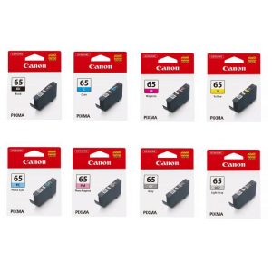 Canon CLI-65 BK CLI-65 C CLI-65 M CLI-65 Y CLI-65 GY CLI-65 PC CLI-65 PM CLI-65 LGY for printer models PRO-200 / PRO-200S - Zapcart Technology Qatar
