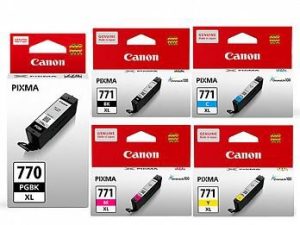 CANON CLI-771 CLI-771XL INK (C/Y/M/BK) PGI-770 PGBK PGI-770XL XL PGBK INK (100% Original Canon) - Zapcart Technology Qatar