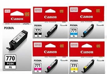 CANON CLI-771 CLI-771XL INK (C/Y/M/BK) PGI-770 PGBK PGI-770XL XL PGBK INK (100% Original Canon) - Zapcart Technology Qatar