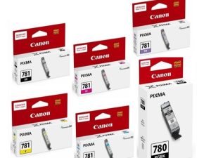 Canon CLI-781 INK (Black/Cyan/Magenta/Yellow/Photo Blue) PGI-780 PGBK INK (TS707A, TS6370/8170/8270/8370/9170/9570, TR8570) - Zapcart Technology Qatar