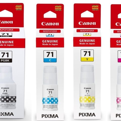 Canon Genuine Ink Bottle GI-71 BLACK/CYAN/YELLOW/MAGENTA For G1020/G2020/G3020/G3060, G3770/G4770/G4780 - Zapcart Technology Qatar