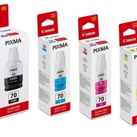 CANON GI-70 BLACK/CYAN/MAGENTA/YELLOW INK BOTTLE - Zapcart Technology Qatar