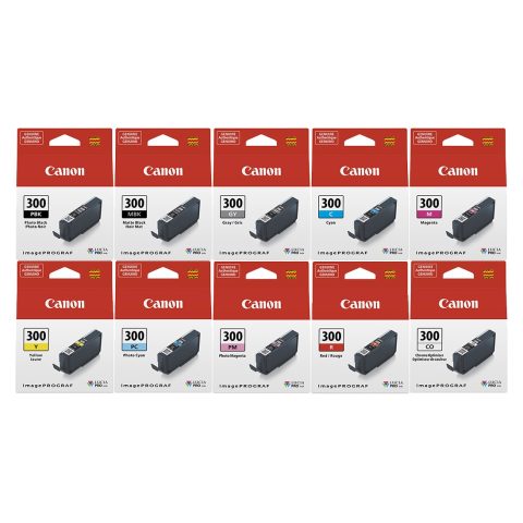 Canon Original PFI-300 Ink Cartridges MBK/PBK/C/Y/M/PM/PC/GY/CO/RD For Canon PIXMA PRO-300 - Zapcart Technology Qatar