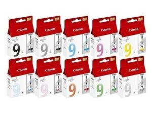 Canon PGI-7 PGI-9 Matte Photo Black Cyan Magenta Yellow Red Green Grey MX7600 iX7000 PRO9500 MP600R - Zapcart Technology Qatar