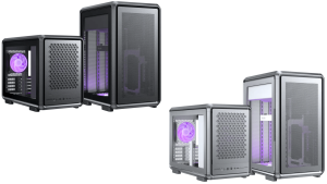 Cooler Master MasterFrame 400 Mesh (M-ATX, Mesh Front, Freeform 2.0, 1 ARGB Fan, Transformable to tower layout) - Zapcart Technology Qatar