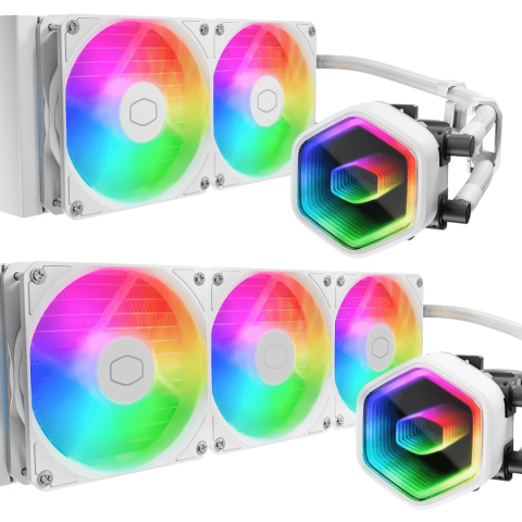 Cooler Master [MasterLiquid 240 Core II/MasterLiquid 360 Core II] ARGB White CPU AIO Liquid Cooler - Zapcart Technology Qatar