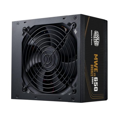 Cooler Master MWE 650 V3 Bronze ATX 3.1 Power Supply - Non Modular | 80 Plus Bronze Certified | Quite HDB Fan | DC-to-DC Circuit Design | ATX 3.1 Version | 650 Watt - Zapcart Technology Qatar