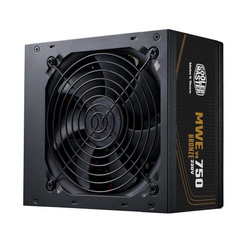 Cooler Master MWE 750 V3 Bronze ATX 3.1 Power Supply - Non Modular | 80 Plus Bronze Certified | Quite HDB Fan | DC-to-DC Circuit Design | ATX 3.1 Version | 750 Watt - Zapcart Technology Qatar