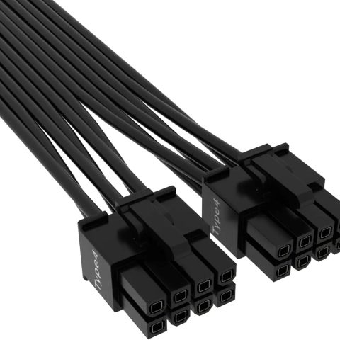 CORSAIR 12+4pin PCIe Gen 5 Type-4 600W 12VHPWR cable, flat ribbon, black (CP-8920284) - Zapcart Technology Qatar