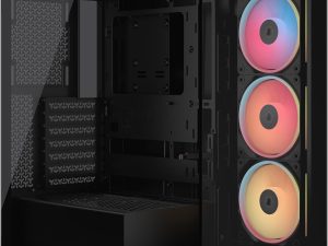 CORSAIR 3500X LX-R RGB iCUE LINK Mid-Tower PC Case - Black / White - Zapcart Technology Qatar