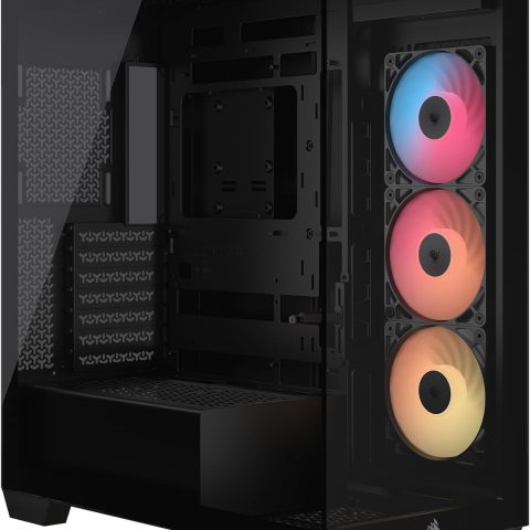 CORSAIR 3500X RS-R ARGB Mid-Tower PC Case - Black / White - Zapcart Technology Qatar