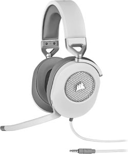 Corsair - HS65 Surround Wired 7.1 Surround Gaming Headset for PC, PS5, and PS4 with Sound ID Technology - White (CA-9011271-AP) - Zapcart Technology Qatar