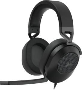 Corsair HS65 SURROUND Wired Gaming Headset (Leatherette Memory Foam Ear Pads, Dolby Audio 7.1 Surround Sound on PC and Mac, SonarWorks SoundID Technology, Multi-Platform Compatibility) Carbon (CA-9011270-AP) - Zapcart Technology Qatar